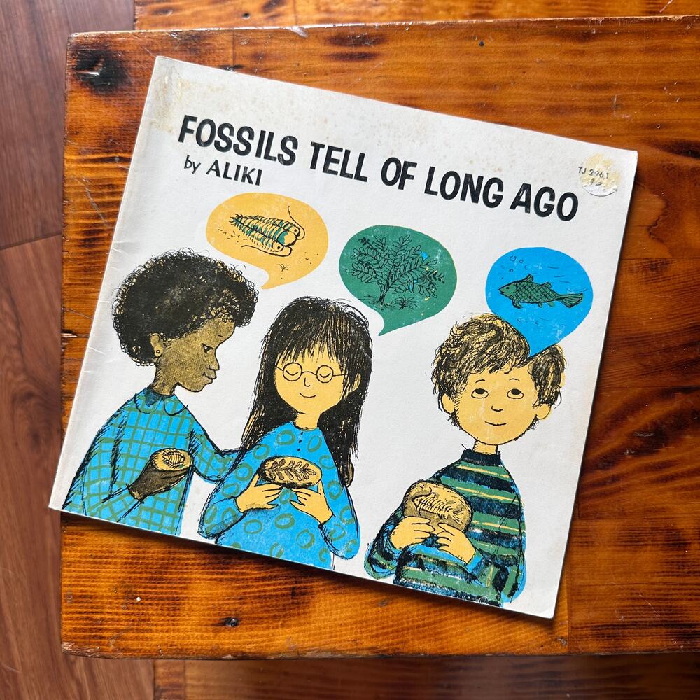 Vintage 1972 Fossils Tell Of Long Ago Paperback Book